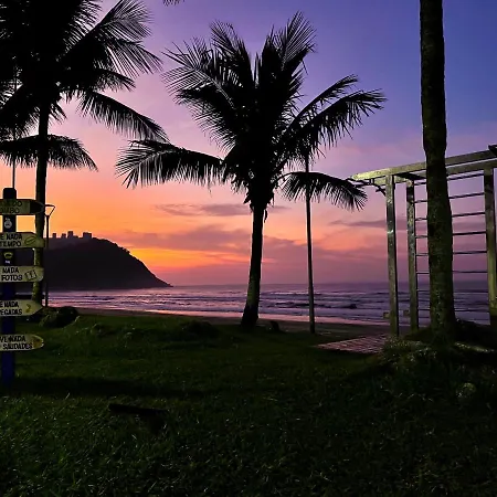 Frente Pro Mar - A - Praia Do Tombo - Beachfront Guarujá Exterior photo